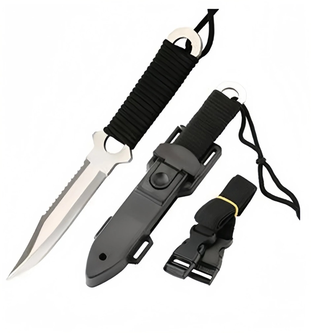 Pisau lapangan dengan kekerasa - Dive Knife Titanium ulasan dan harga