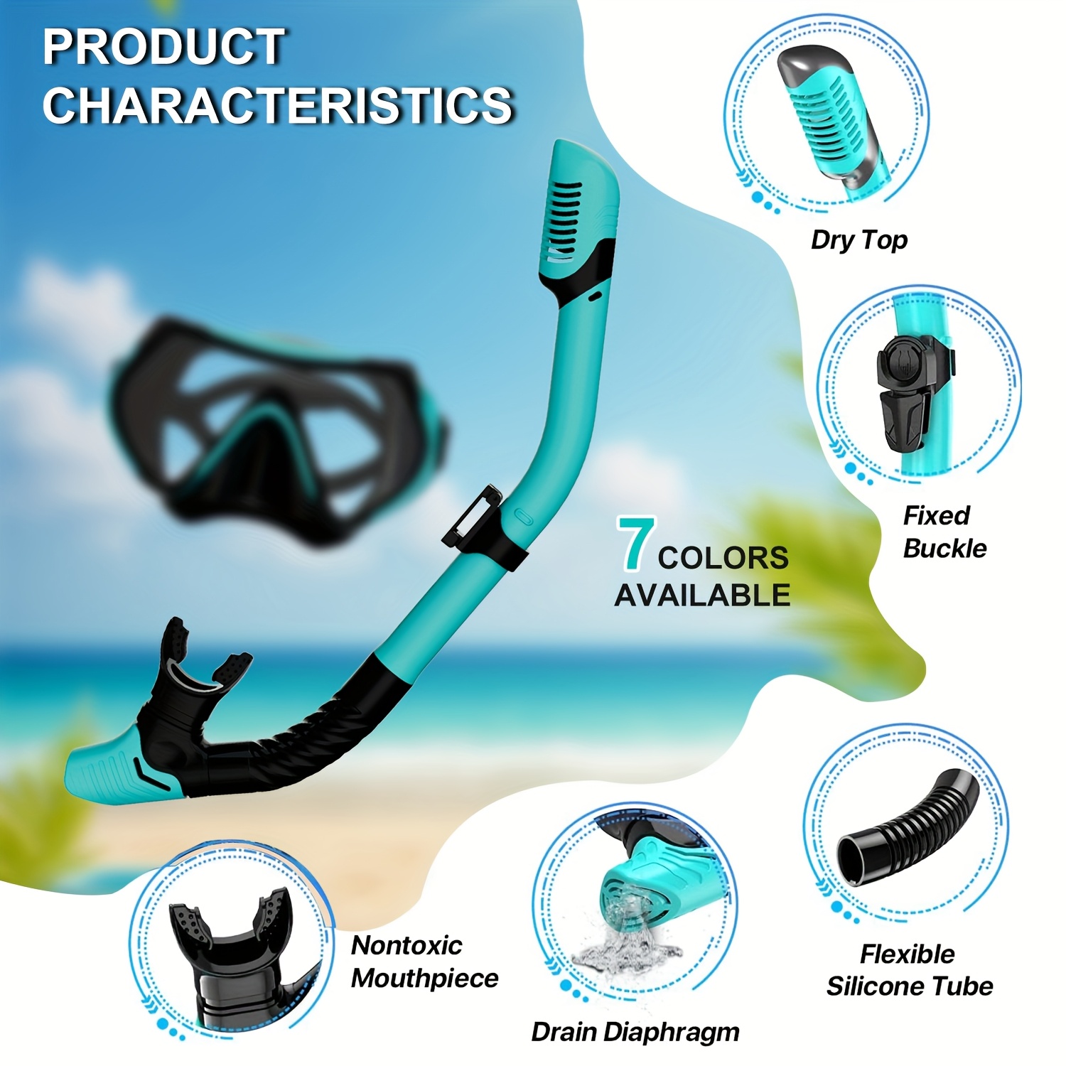 XIAOTREE Tabung Snorkel Kering - Snorkel Dry Top ulasan dan harga