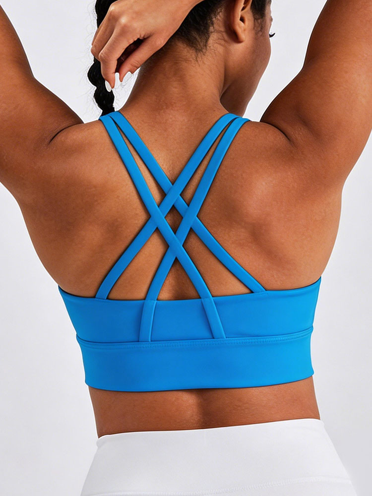 Sport Bra Wanita Warna Solid,  - Aquatic Sports Bra ulasan dan harga