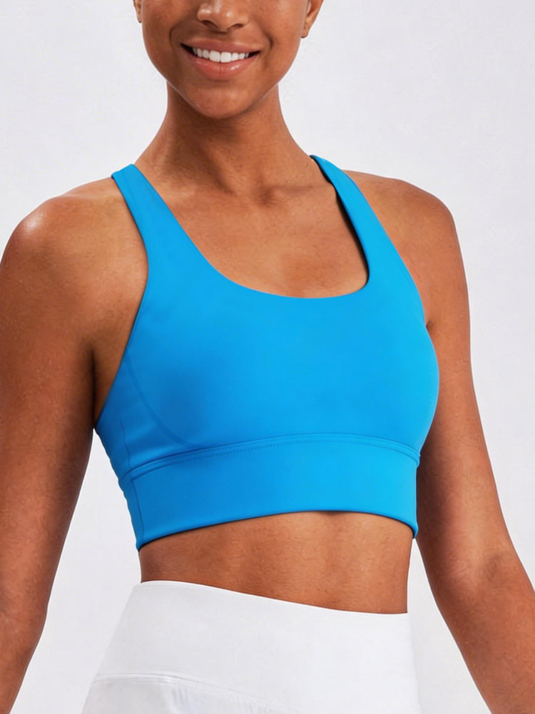Sport Bra Wanita Warna Solid,  - Aquatic Sports Bra ulasan dan harga