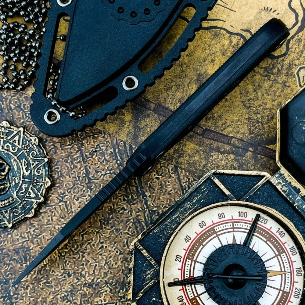 Pisau Kalung Mini untuk Bertah - Dive Knife Titanium ulasan dan harga