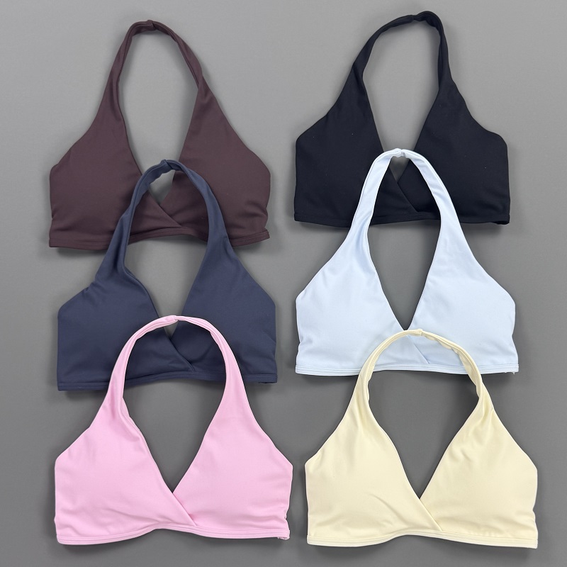 Atasan Gym Wanita Halter Neck  - Aquatic Sports Bra ulasan dan harga