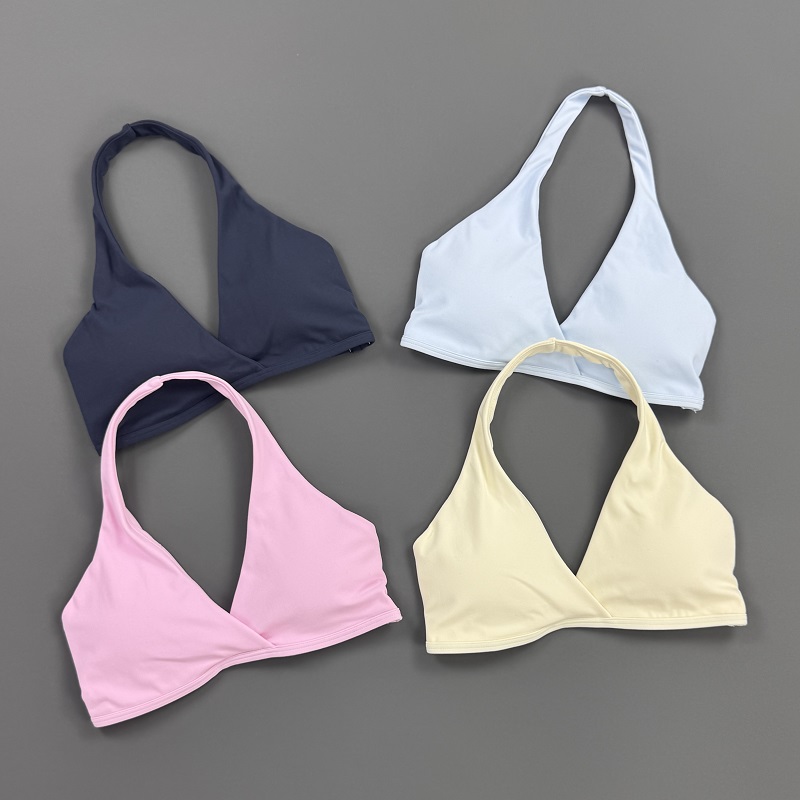 Atasan Gym Wanita Halter Neck  - Aquatic Sports Bra ulasan dan harga